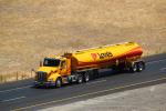 Love's Gasoline Tanker Truck, semi, Interstate Highway I-5, near Newman, VCTD02_097