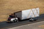 Wide Load, oversize, trailer home, Interstate Highway I-5, near Newman, VCTD02_104