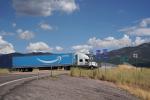 Semi Trailer Truck, Amazon Prime Transportation