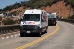 FedEx Panel Truck Bixby Bridge, Big Sur, PCH, Mercedes-Benz Panel Van, VCTD03_043