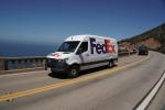 FedEx Panel Truck, Big Sur, PCH, Mercedes-Benz Van, VCTD03_044