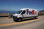 FedEx Panel Truck, Big Sur, PCH, Mercedes-Benz Van, VCTD03_045