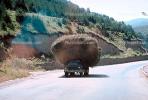 Overloaded Hay Truck, road, highway