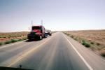 Truck, highway, tanker, Monument Valley
