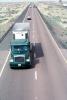 Volvo, Interstate Highway I-40 looking west, Semi-trailer truck, Semi