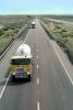Interstate Highway I-40 looking west, Propane, Compressed Gas, Semi-trailer truck, Semi
