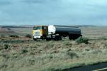 Gas Tanker Truck, Interstate Highway I-40, cabover semi trailer truck, flat front, VCTV02P09_06