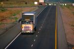 CRST Semi Trucking on the Interstate Highway I-40, Gallup, VCTV02P10_06.0568