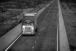 Interstate Highway I-40, Gallup, Semi-trailer truck, Semi, cabover semi trailer truck, flat front, VCTV02P10_06BBW