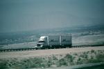 Gradual Grade on Interstate Highway I-10 east of Palm Springs, Semi-trailer truck, Semi, VCTV02P14_09