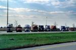 Parked Trucks, Interstate Highway I-64, Semi-trailer truck, Semi, VCTV03P08_15