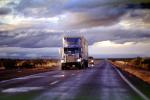 Freightliner, near Alamogordo, highway-54, road, highway, Semi-trailer truck, Semi, VCTV03P10_07