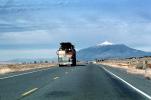 Freightliner, cabover semi trailer truck, flat front, north of Gunnison, Highway-28, Mount Nebo, VCTV03P13_08