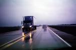 south of Salina, Interstate Highway I-135, Twilight, Dusk, Dawn, Semi-trailer truck, Semi, VCTV04P03_05