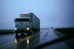 Freightliner, south of Salina, Interstate Highway I-135, Twilight, Dusk, Dawn, Semi-trailer truck, Semi, VCTV04P03_07