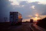 Interstate Highway I-40 west of Palm Springs, Semi-trailer truck, Semi, VCTV04P07_13