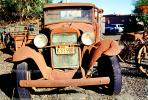 old jalopy truck head-on