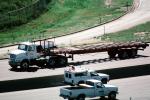 Flatbed Truck, Denver, Interstate Highway I-25, Semi
