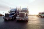 Peterbilt, Freightliner, Semi-trailer truck, Semi