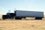 Semi-trailer truck, Interstate Highway I-5 near the Grapevine, Semi, VCTV05P13_01