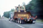Oversize Load, flatbed trailer, Wide, big, huge, Over-sized, Motion, VCTV06P02_10