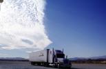 Freightliner, Semi-trailer truck, unique clouds, Semi
