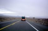 Flatbed Trailer Truck, desert, north of Bishop, US Highway 395, Owens Valley, VCTV06P04_13