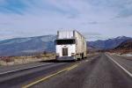 Peterbilt, Highway-97 south of Dorris, Semi-trailer truck, Semi, cabover