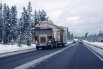 Wide Load, Kenworth Cabover, trailer home, Highway-97, Semi