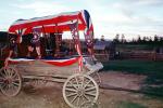 Patriotic Conestoga Wagon, covered, Kanab
