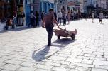 Push Cart, Greece, Cobblestone