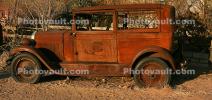 Rusting Car, Route-66, Panorama, Rust, 1950s, VCZD01_014