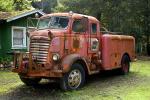GMC Fire Engine, Big Jimmy, 1939, CDF, rust, rusting, Mendocino County, California, VCZD01_015
