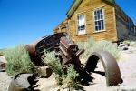 Home, House, Old Rusting Car, automobile, Bodie Ghost Town, California