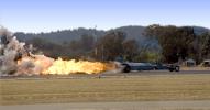 smoke, jet, exhaust, flames, power, thrust, Air Force Jet Car, VFRD01_020