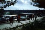 Crowds, cars, Brands Hatch, Kent, England, September 28, 1969, 1960s