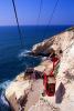 Doppelmayr Cable-car, White Chalk Cliffs, Rosh HaNikra Grottoes, Mediterranean Sea, 1993, VGTV01P04_17.0569