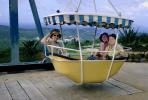 Yellow Bucket Tramway, Women, Fun, Smiles, Virgin Islands, 1960s, VGTV01P13_09