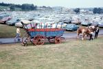 Conestoga Wagon, covered wagon, parked cars, Maryland, 1960s, VHCV01P08_07