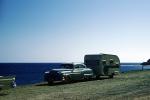 Stopping along the Pacific Ocean, shore, shoreline, coast, coastal, Car, September 1959, 1950s