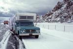 1962 Dodge 200 Pickup Truck, camper, trailer, Snow, Ice, cold, rest stop, roadside stop, 1960s, VLRV01P15_03