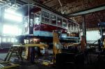 San Francisco Cable Car Repair Barn, Potrero Division Trolley Coach Facility, Repair Shop, Maintenance, 1983, 1980s, MRO