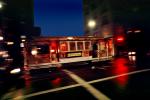 Rainy Night, Nighttime, Street, California Street, Nob Hill, VRCV01P12_06