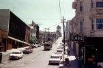 Hyde Street, Buena Vista Cafe, Landmark, Fisherman's Wharf, Cars, Vehicles, Automobile, May 1960, 1960s, VRCV02P11_01