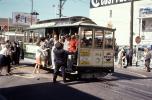 Cable Car 504, Packed with Tourists, Turnaround Table, July 1965, 1960s, VRCV02P13_12