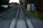 Caltrain rails, speed, motion blur, VRFD01_040