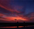 Signal Lights, Highway-43, north of Bakersfield, Sunset Clouds, VRFD01_076