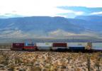 Intermodal Railcars, Flatcars, Mojave Desert, 16 January 2020