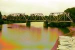 Squigly Reflection, Truss Bridge, 1973, VRFPCD0656_046B