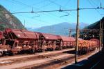 Ore Cars, Railroad Tracks, Italian Alps